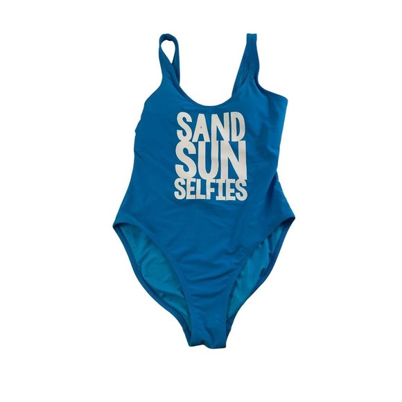 Sand Sun Selfies Small Bathing Swim Suit igh CutOne Piece 3 5 NOBO - Picture 1 of 4